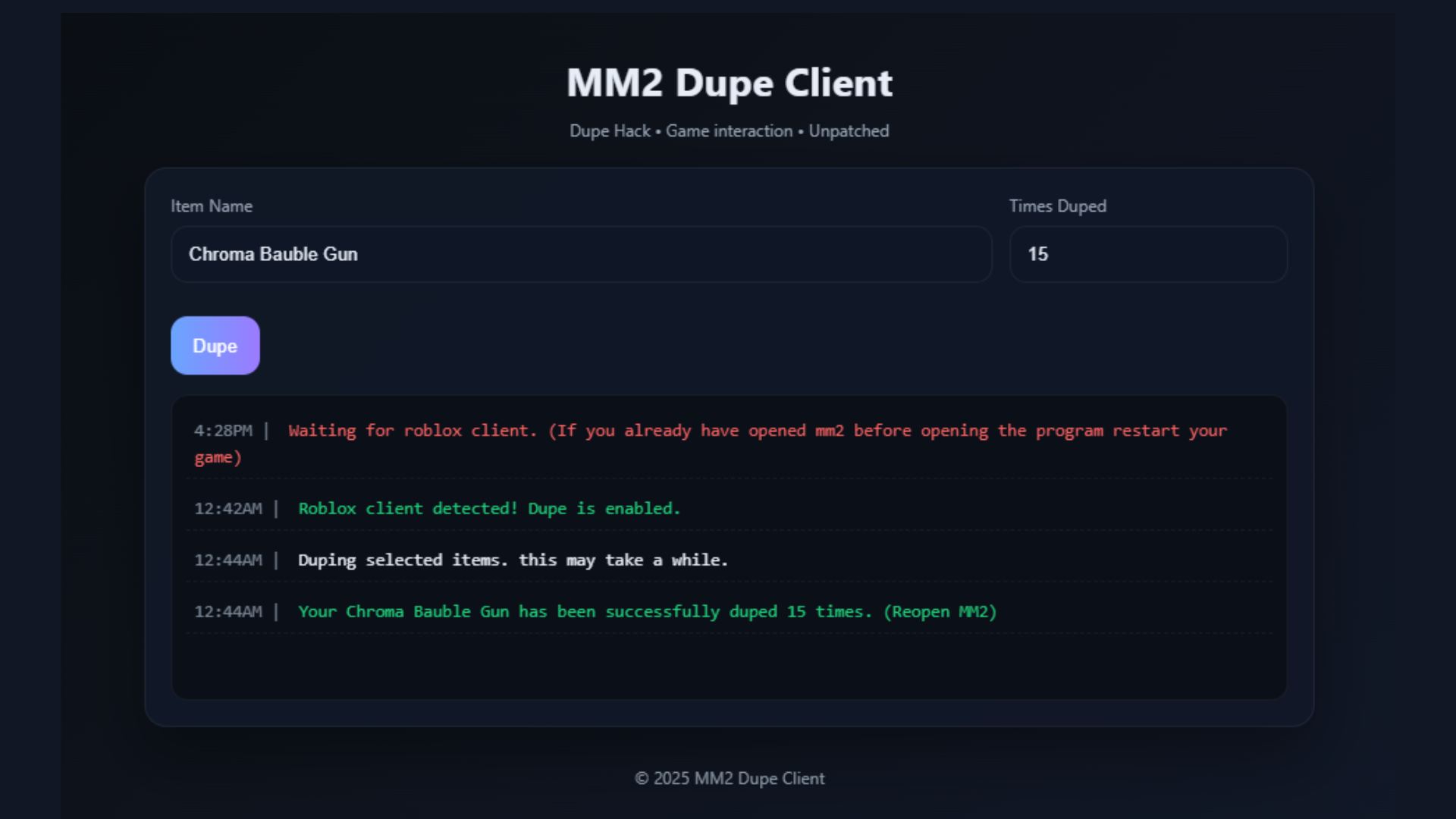 MM2 Dupe Client thumbnail